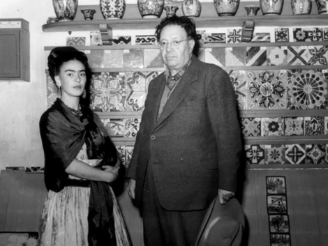 Frida Kahlo y Diego Rivera.