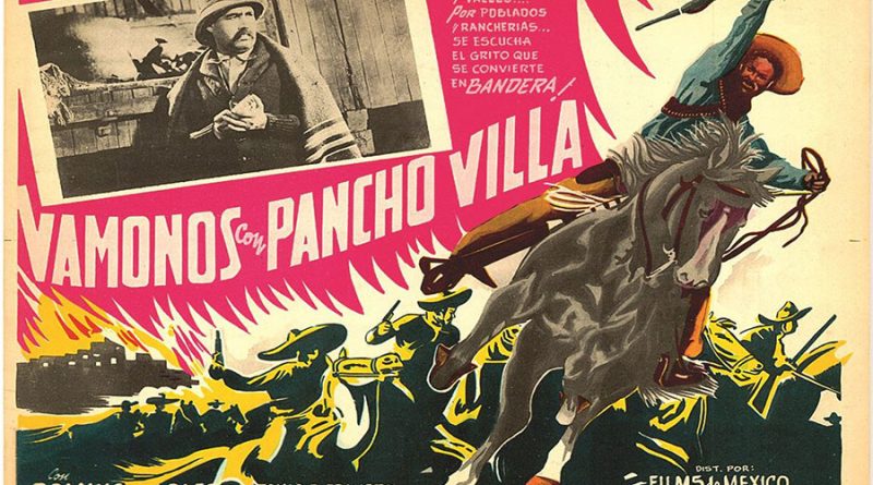 Cartel de la película Vámonos con Pancho Villa.